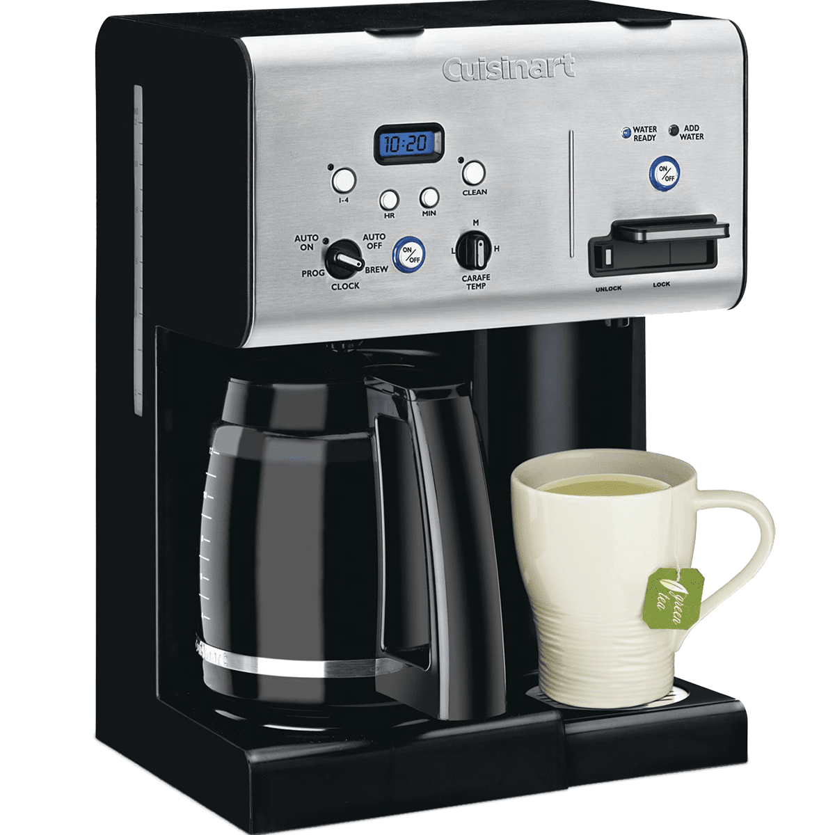 Cuisinart Coffee Plus 12 Cup Programmable Coffee Maker Plus Hot Water System (CHW12)