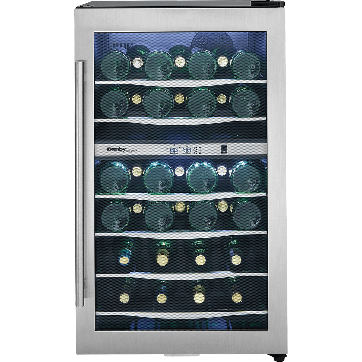 Danby Designer 38 Bottle Dual Zone Wine Cooler (DWC040A3BSSDD)