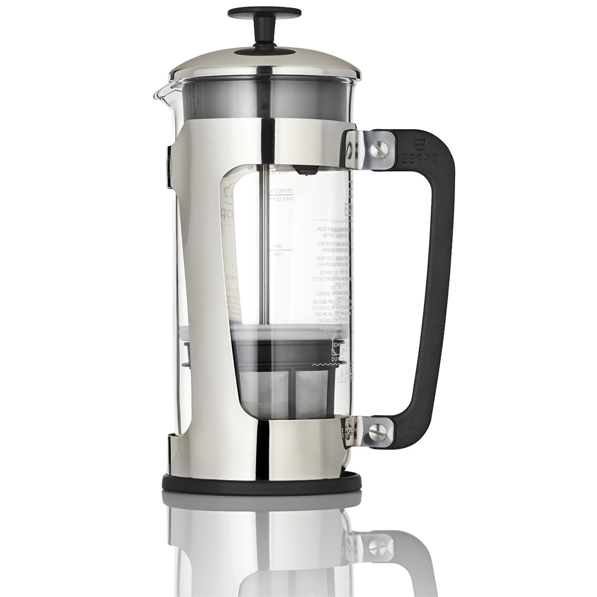 Espro P5 Glass and Stainless Steel French Press - 32 oz.
