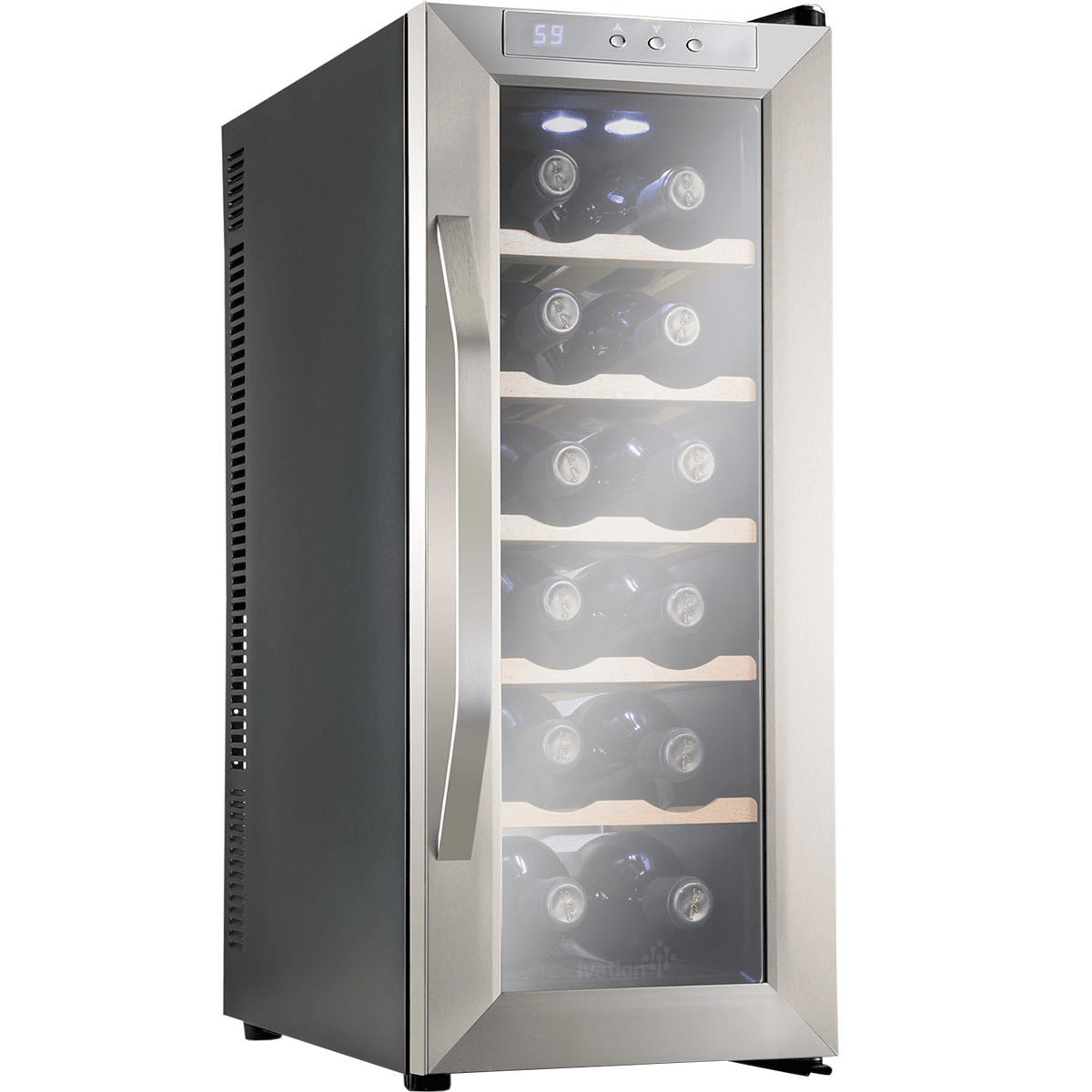Ivation 12 Bottle Stainless Steel Thermoelectric Wine Cooler