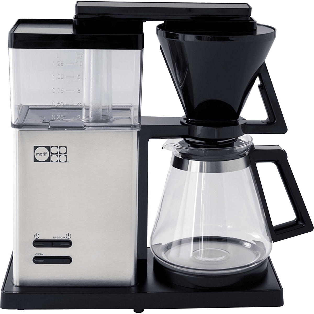 Motif Essential Pour-Over Style Coffee Brewer w/ Glass Carafe