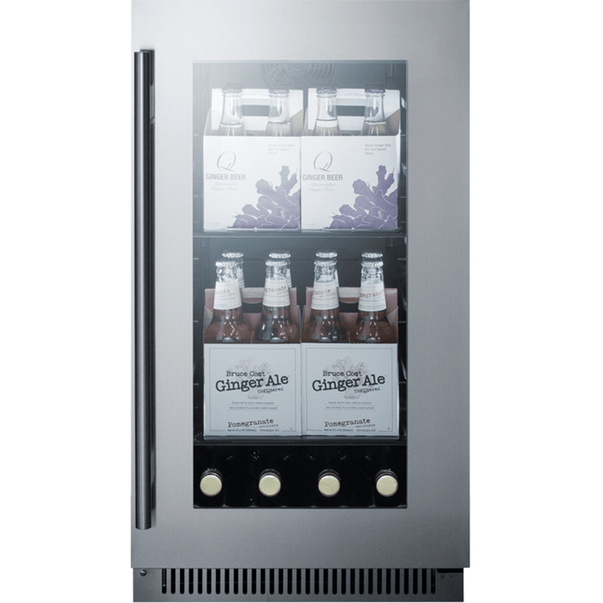 SUMMIT Built-in Glass Door Beverage Cooler w/ Digital Controls (CL181WBV)