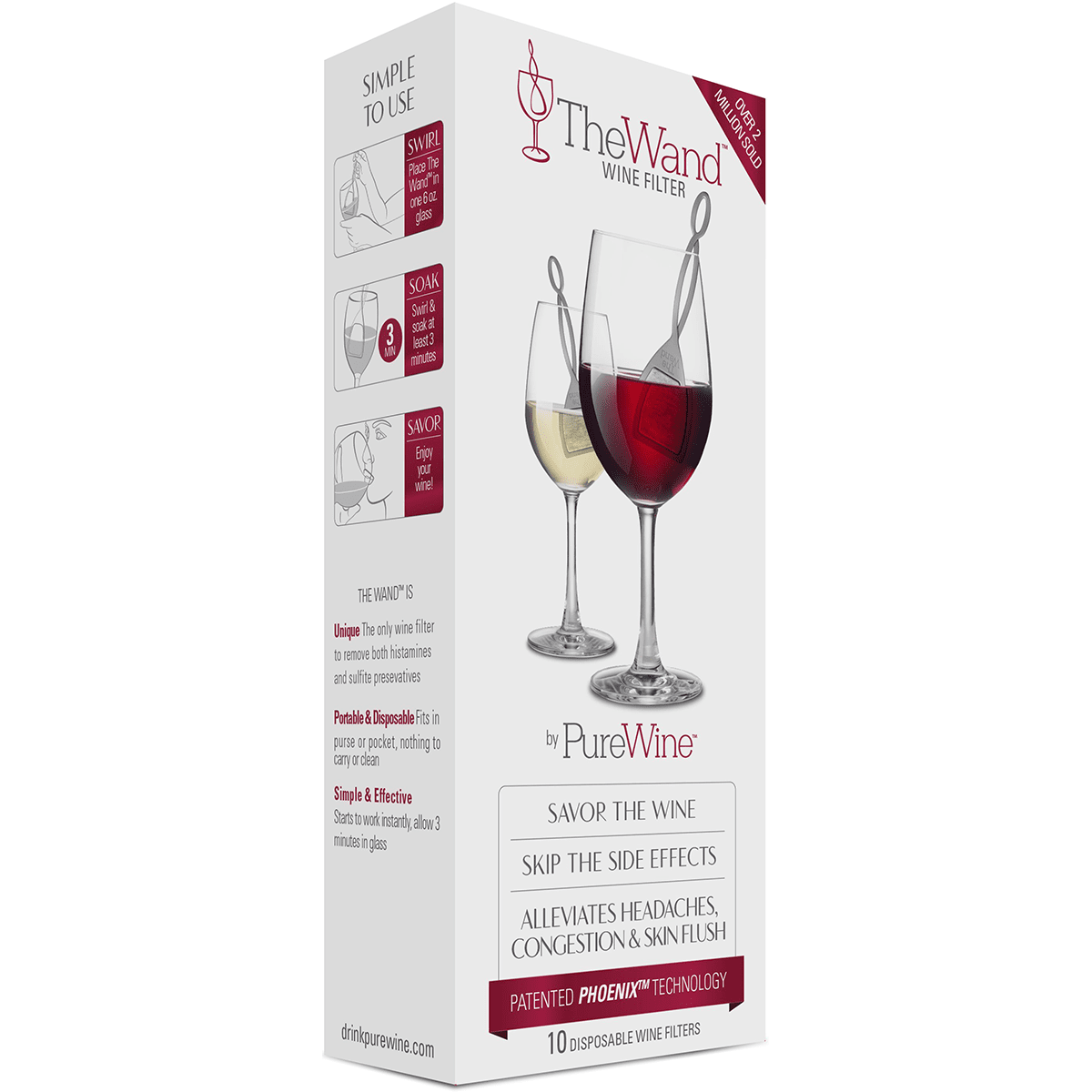Purewine The Wand Wine Filter - 10 Pack